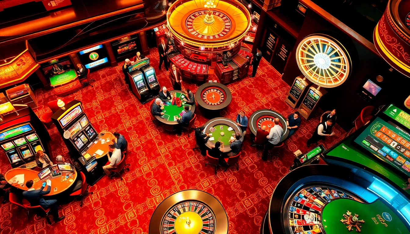 Gambling excitement at https://f8beta2.me/ showcases players engaging at various casino games with vibrant visuals.