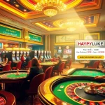 Exciting Khuyến Mãi Happyluke scene showcasing players at a colorful casino table.