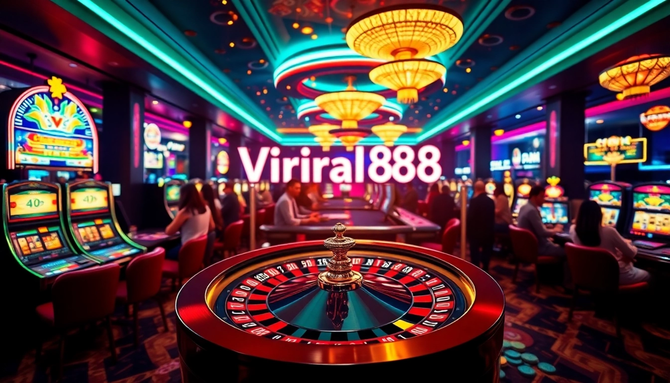 Experience the thrill of gambling at viral88, featuring lively casino games with excitement and roulette action.