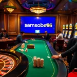 Experience the thrill of gambling at samsonbet86 with exciting casino tables and slot machines.