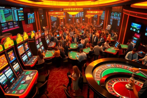 Experience the thrill of wins at samsonbet86 with vibrant casino tables and players.