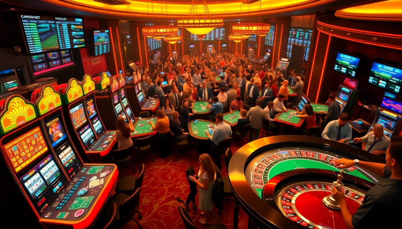 Experience the thrill of wins at samsonbet86 with vibrant casino tables and players.