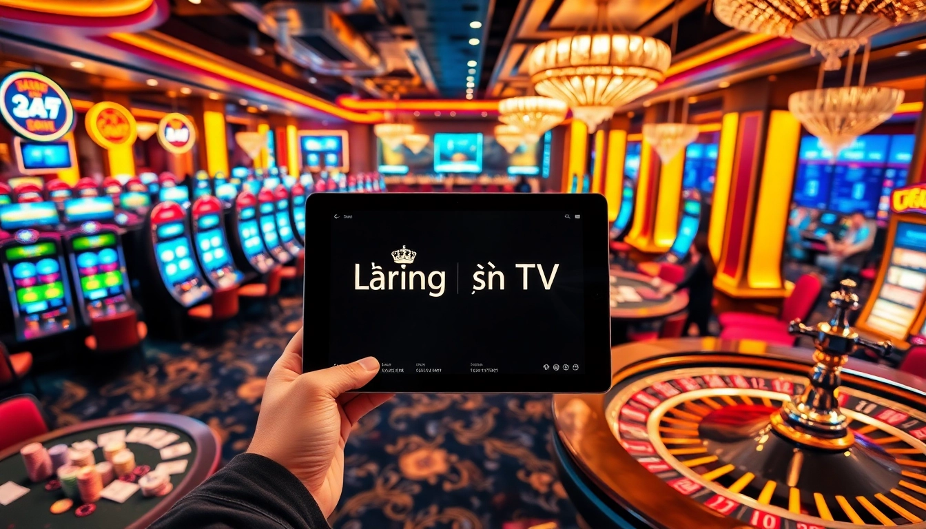Lương sơn TV enhances the online gambling experience with vibrant slot machines and poker tables, engaging players fully.