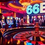 Players enjoy a thrilling roulette game at a casino table marked with 66B, highlighting the excitement of betting and winning.