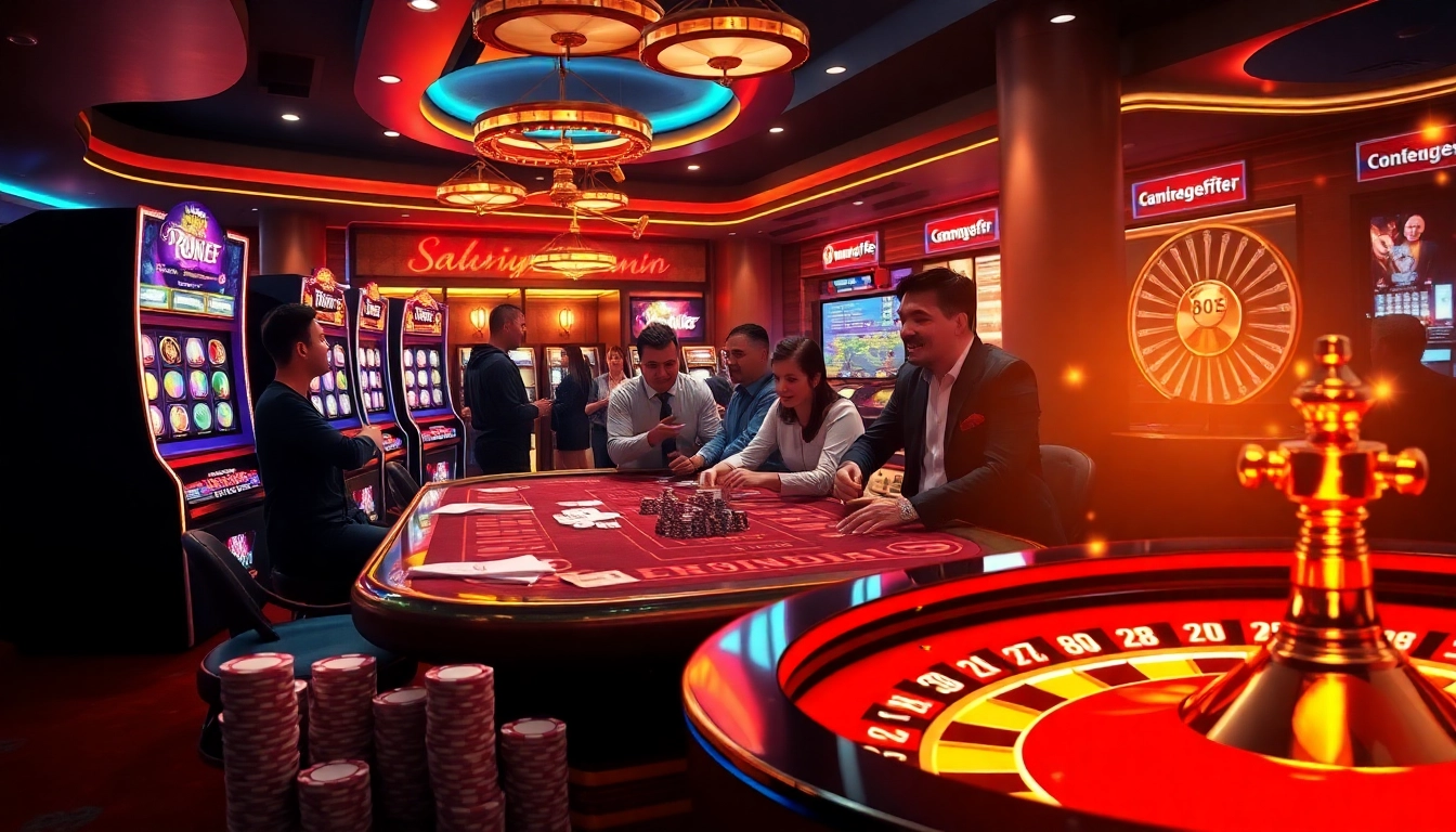 Experience high-stakes excitement at samsonbet86, where vibrant casino tables and winning moments await.
