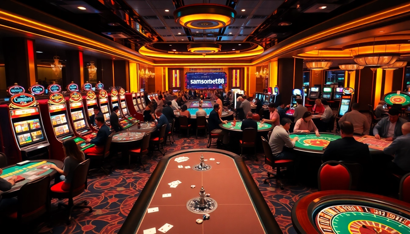 Experience the excitement of a casino night with samsonbet86 as players engage in thrilling games.