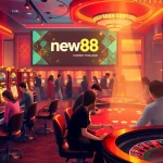 Experience the excitement at new88 thailand with vibrant casino tables, slot machines, and enthusiastic players!