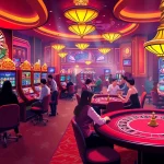 Experience the excitement of Nhà cái Go8 with players enjoying vibrant casino games, including slots and poker.