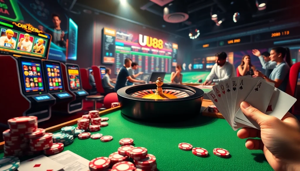 Experience the thrills of betting with uu88.casa featuring online slot machines and live sports betting action.