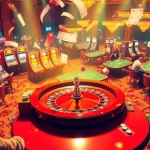 Experience the thrill of casino activities at https://fabet.builders/, where players engage at roulette and slot machines.