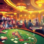 SKY88 lights up the casino floor with players engaged in thrilling card games and vibrant slot machines.