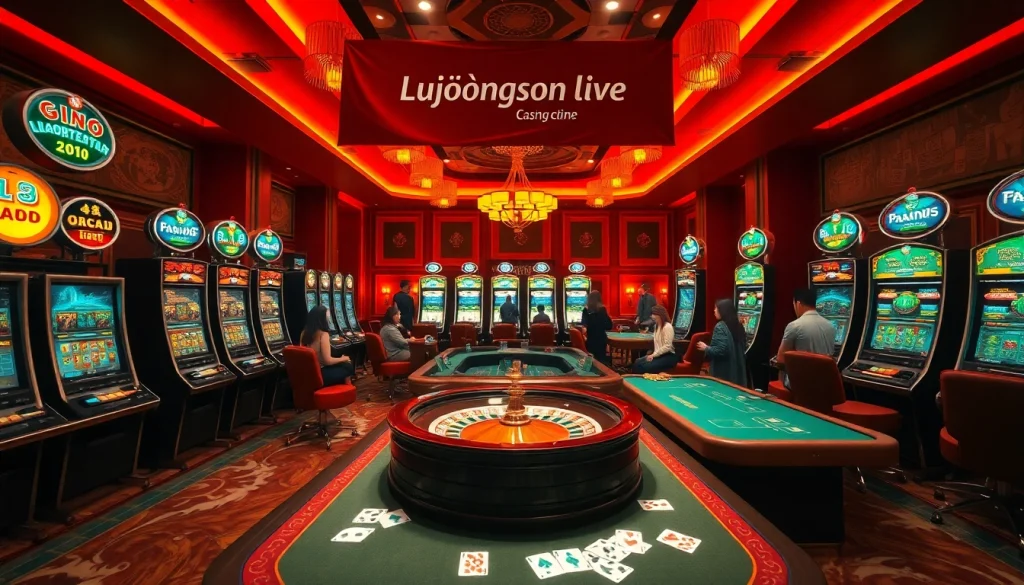 Experience the thrill of luongson live at an upscale casino filled with exciting games.